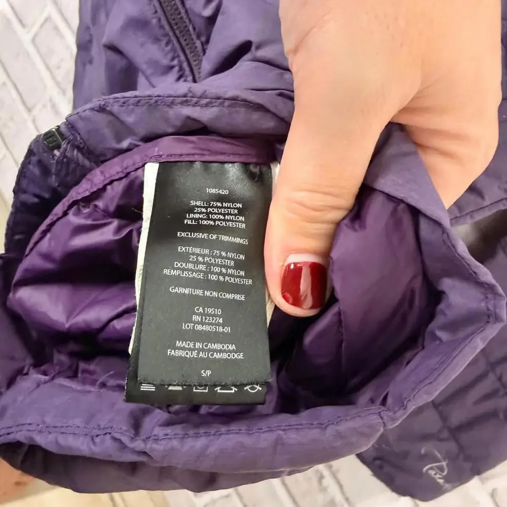 Paradox Lightweight Packable Puffer Jacket Long Purple Women's S - Picture 5 of 7